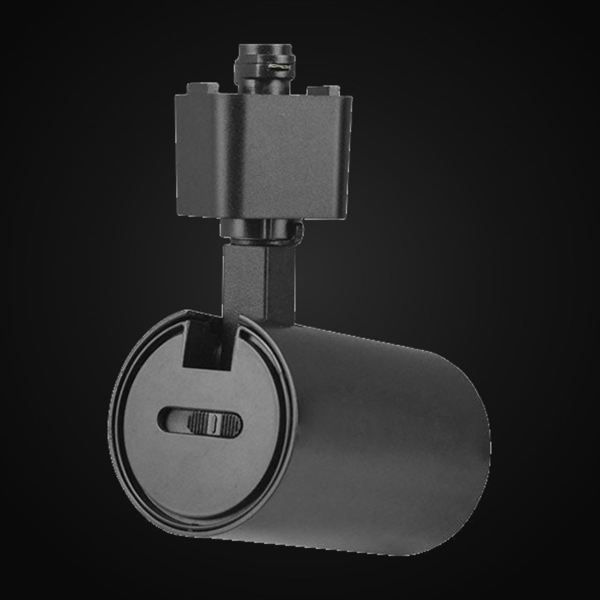 Projecteur sur rail DEL DOB 3 fils 10 W, 5CCT, 120 V c.a., 900 lm, IRC>90, 45°, gradable triac, corps noir