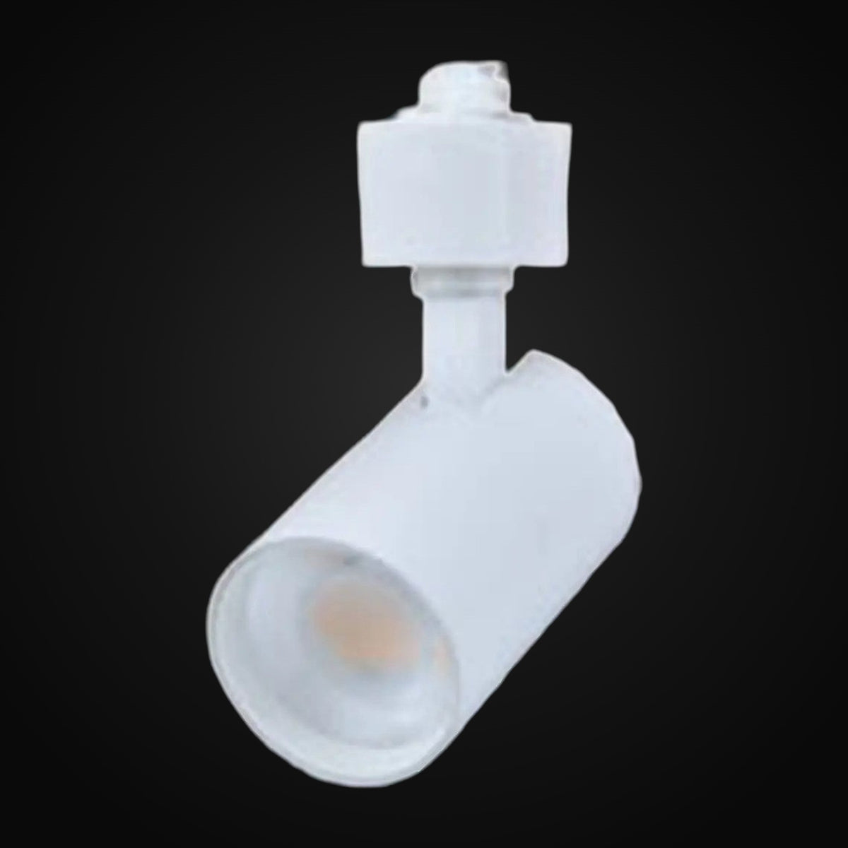 Projecteur sur rail DEL DOB 3 fils 10 W, 5CCT, 120 V c.a., 900 lm, IRC>90, 45°, gradable triac, corps blanc