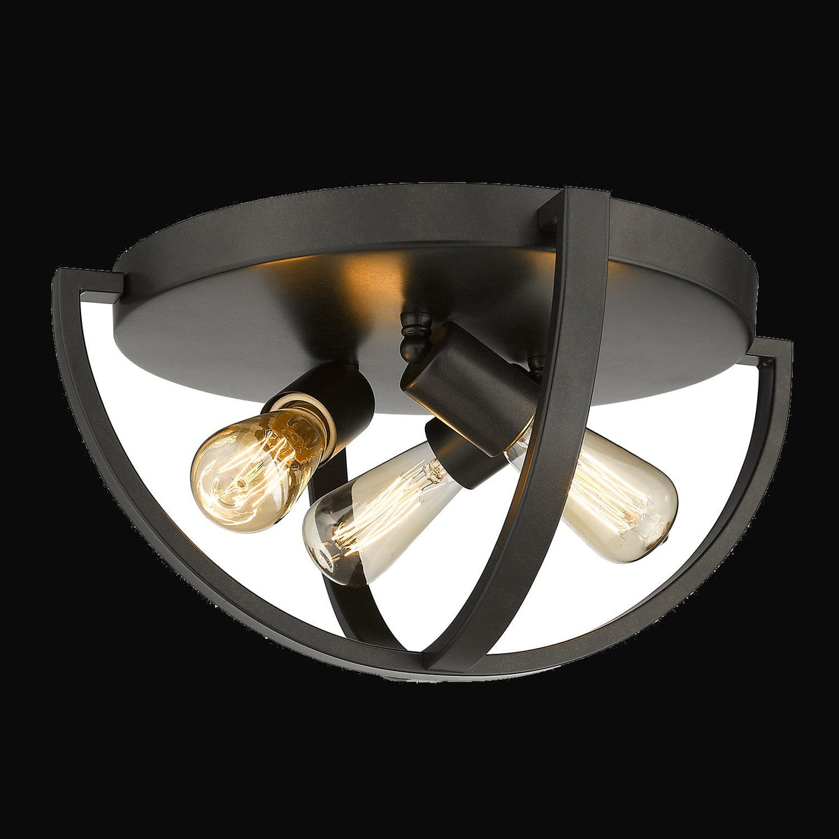 Plafonnier Colson 15 po, bronze étrusque