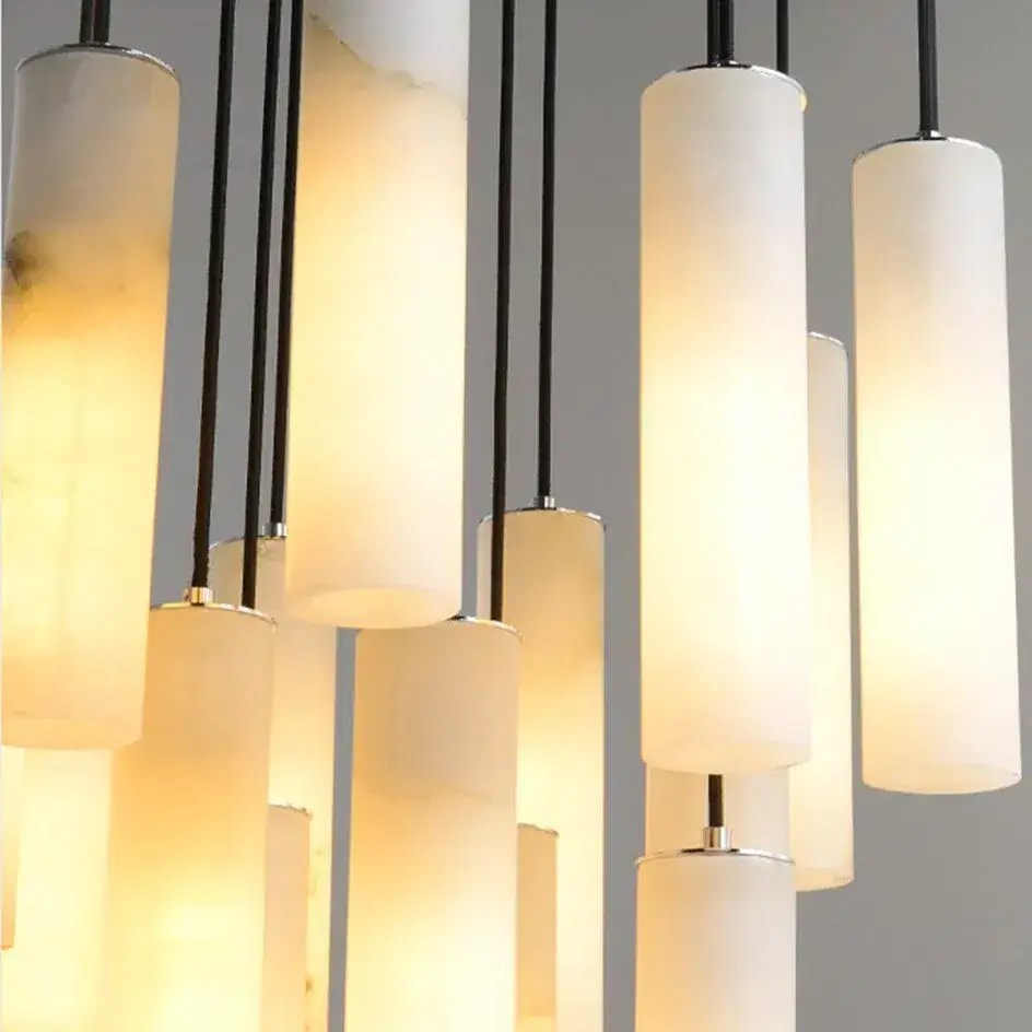 Lustre suspendu moderne en marbre naturel – vue 3