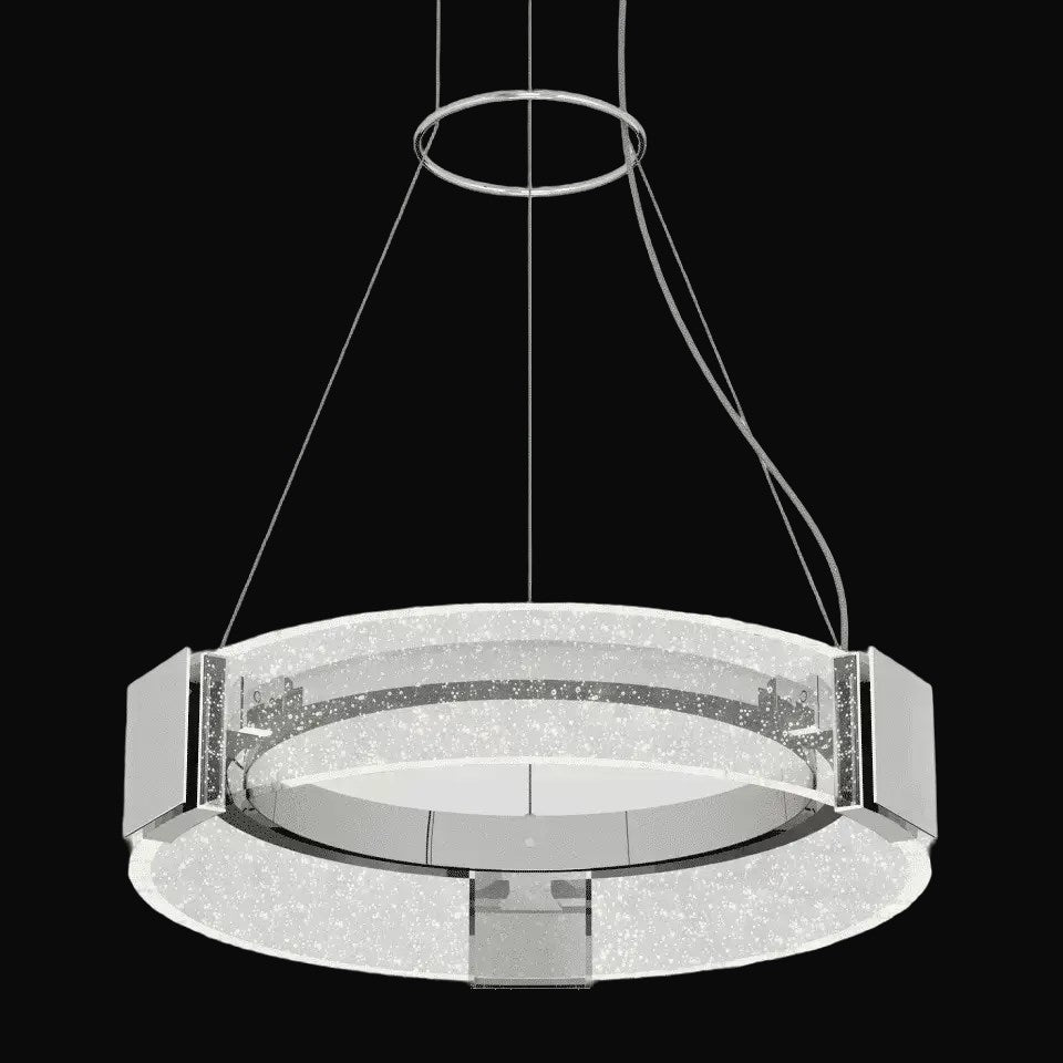 Suspension tambour ronde Champagne