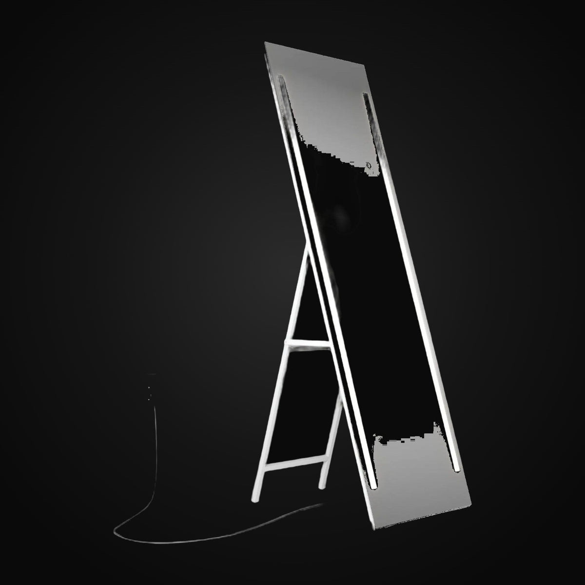 Miroir sur pied lumineux Emeraude