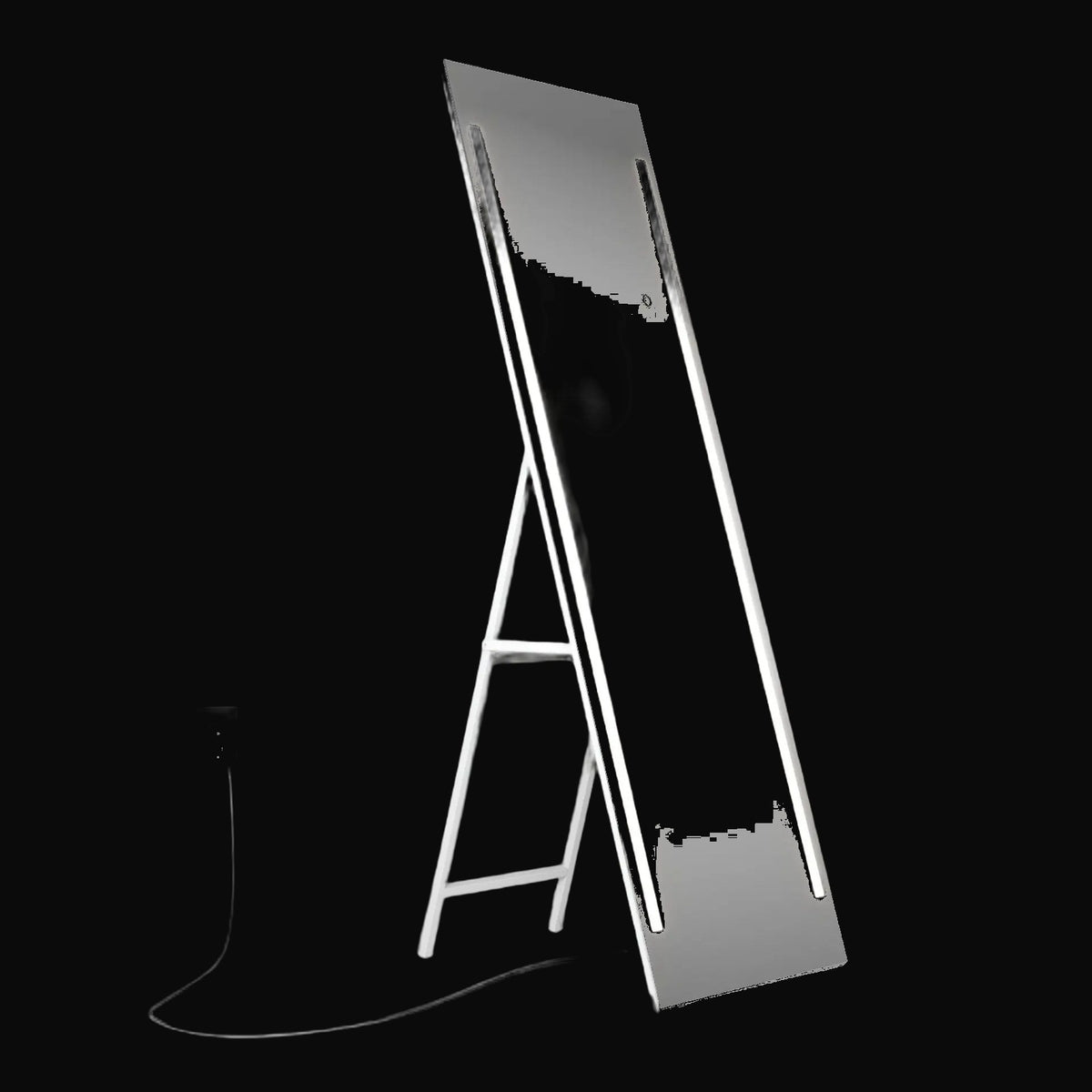 Miroir sur pied lumineux Emeraude