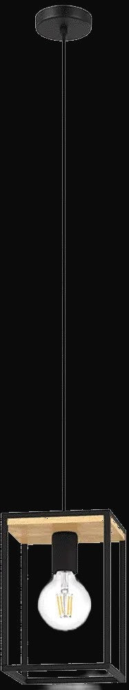 Suspension simple bois – vue 2