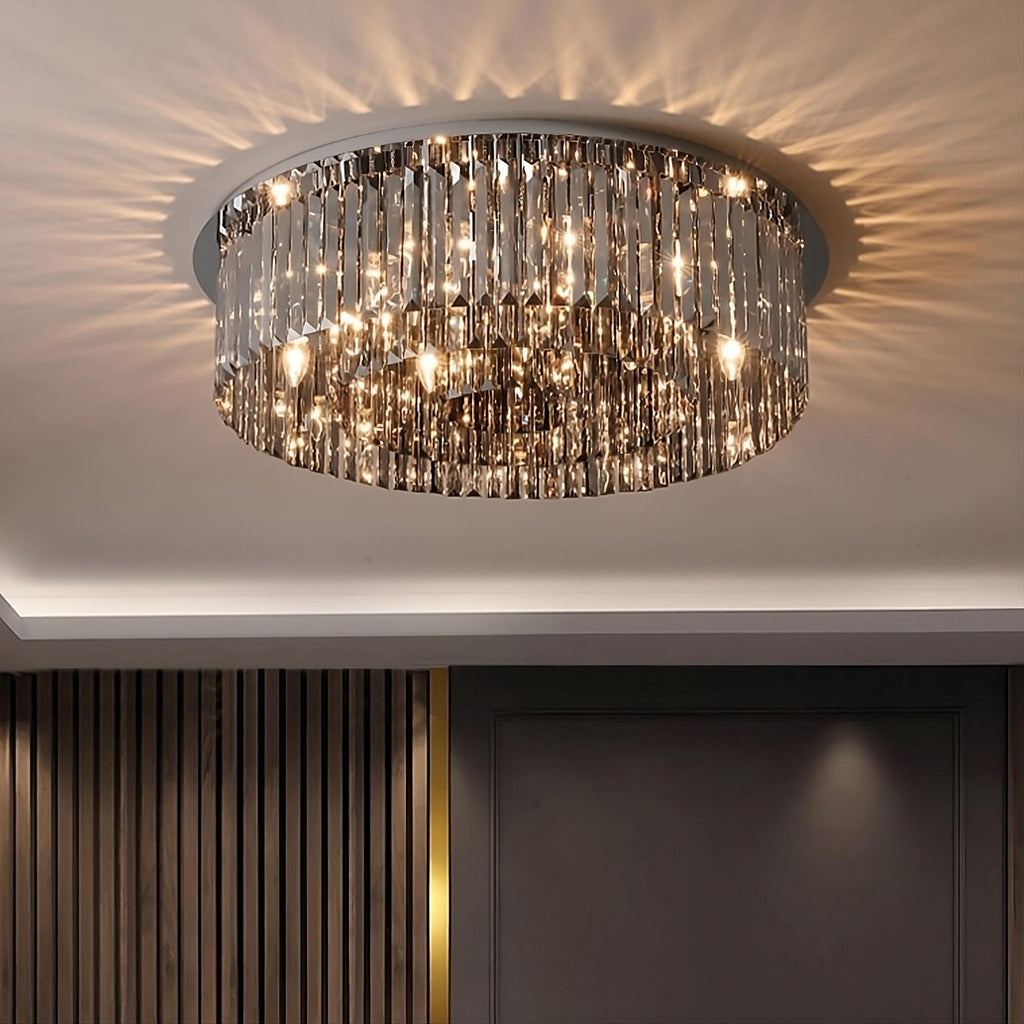 Plafonnier Gio en cristal gris fumé – vue 4
