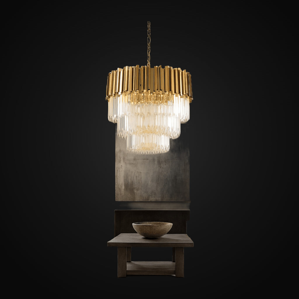 Lustre étagé Gio en cristal