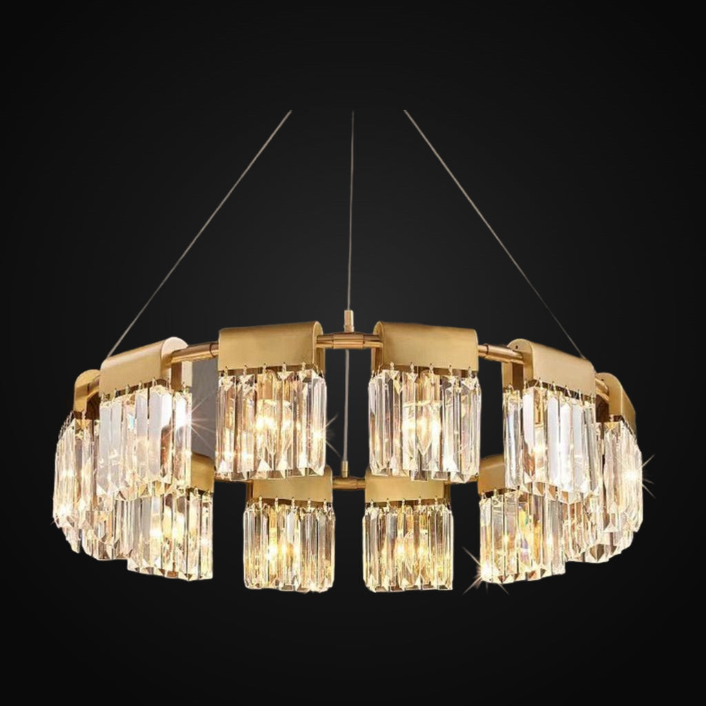 Lustre moderne Gio 32 po en cristal