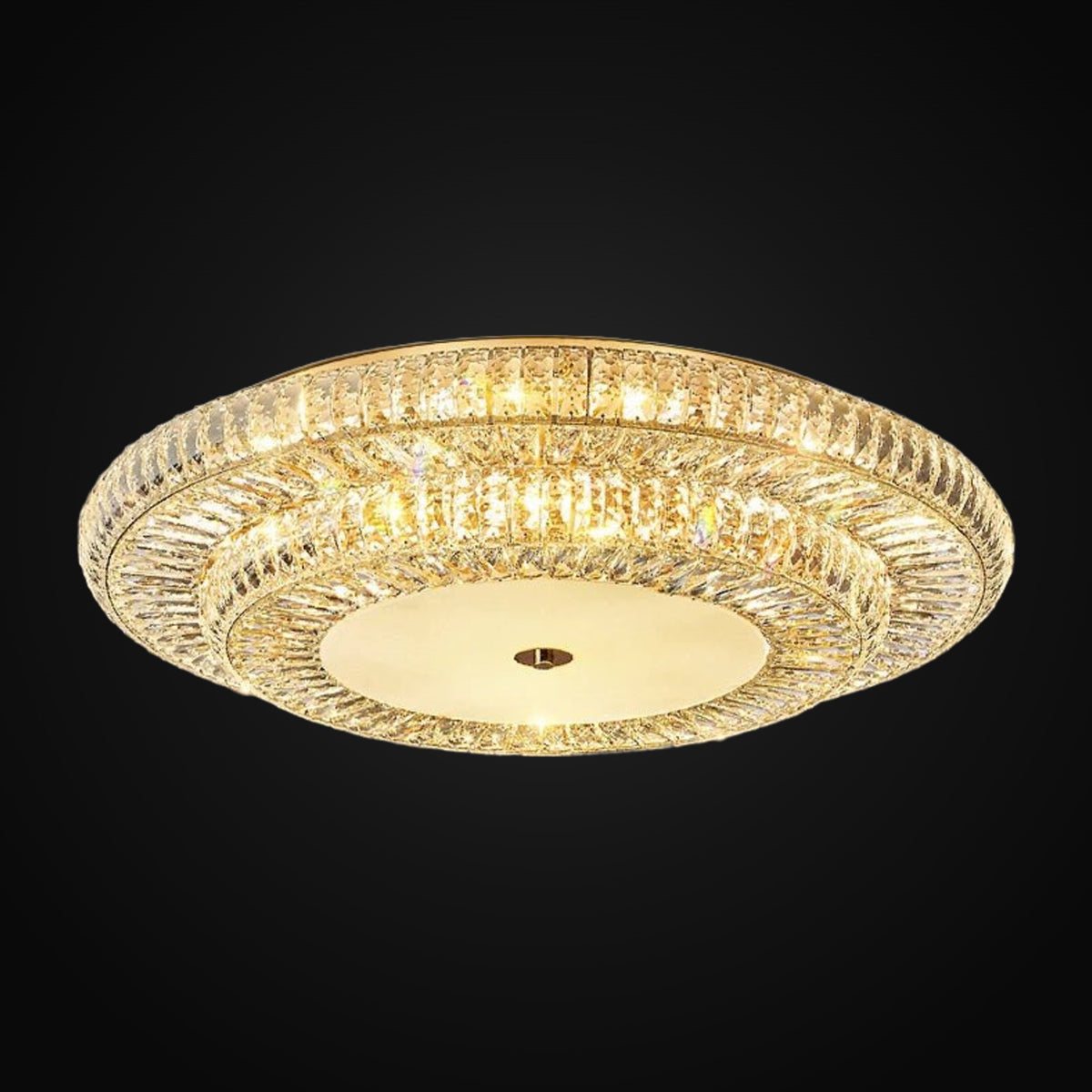 Plafonnier Gio en cristal transparent