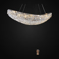 Lustre de salle à manger Lunare en cristal