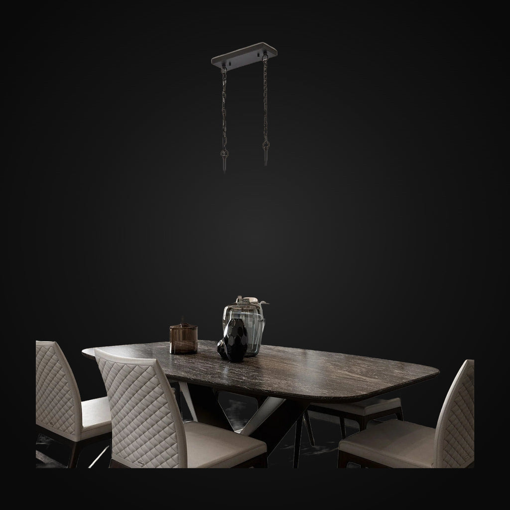 Lustre anneau Gio en cristal pour salle à manger