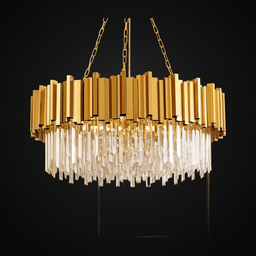 Lustre Gio 31 po en cristal, fini or