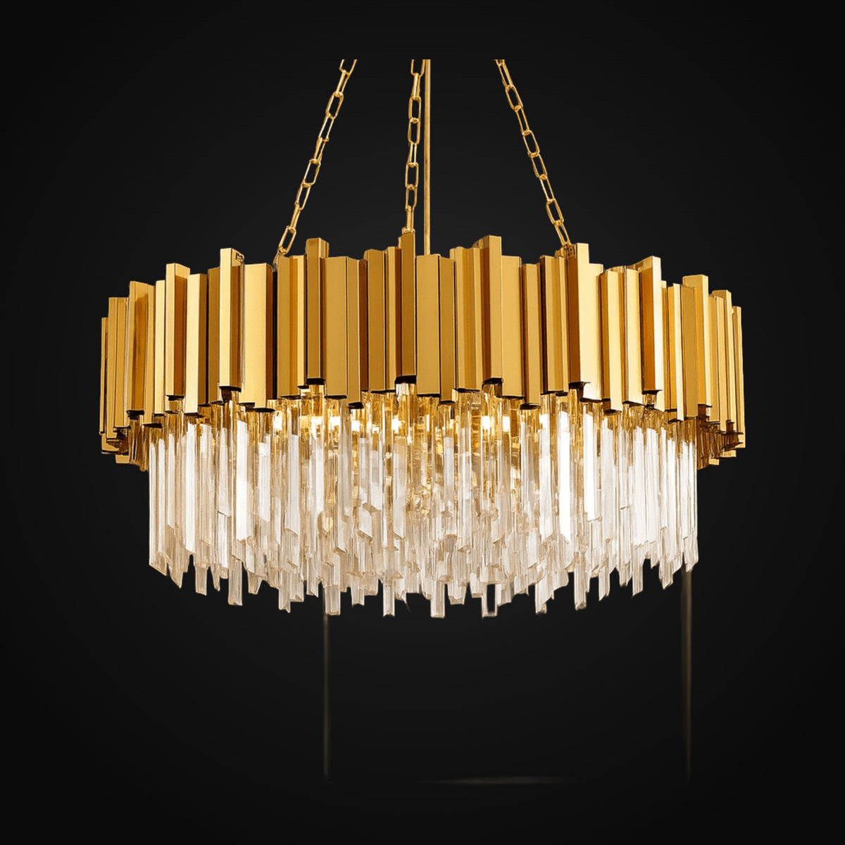 Lustre Gio 31 po en cristal, fini or