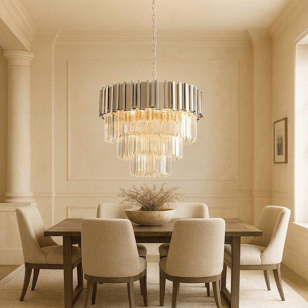 Lustre Gio en cristal à quatre étages