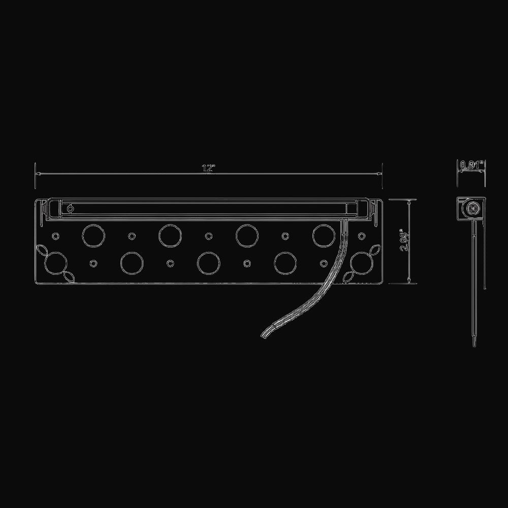 Luminaire de pavé DEL 12 po 7 W IP65 3CCT – 12-30 V c.a. ou c.c. – vue 2