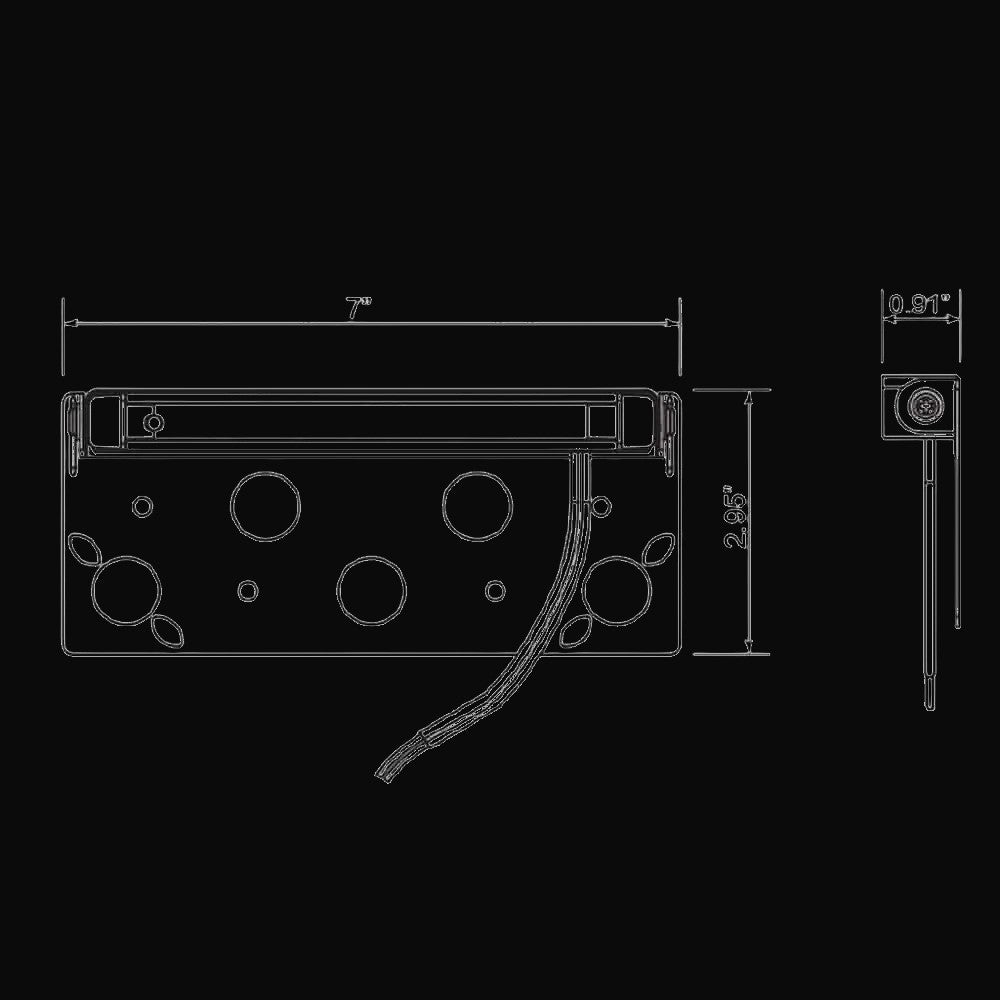 Luminaire de pavé DEL 7 po 5 W 3CCT IP65 – 12-30 V c.a. ou c.c. – vue 2