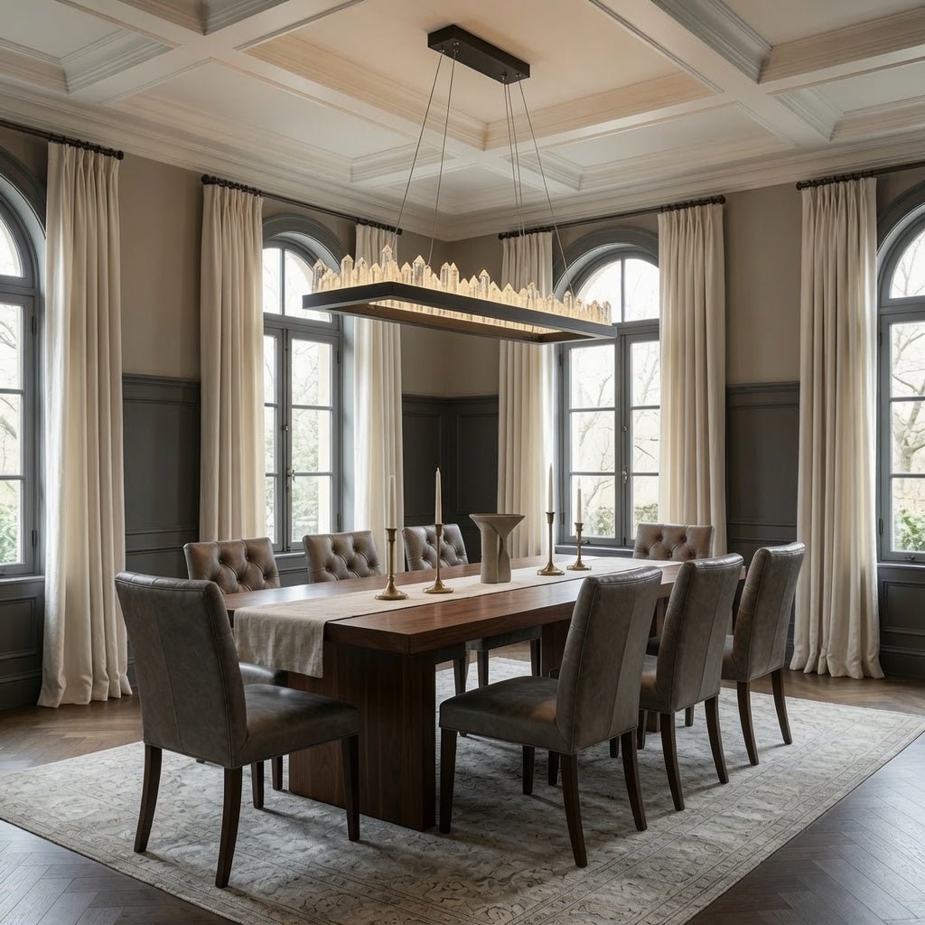 Lustre de salle à manger Villa en cristal – vue 2
