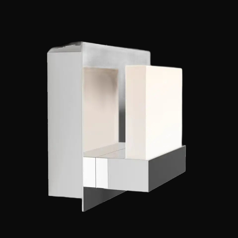 Applique de salle de bain Frosted Cube 1 lumière – vue 2