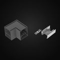 Raccord en L noir pour type L 3CCT