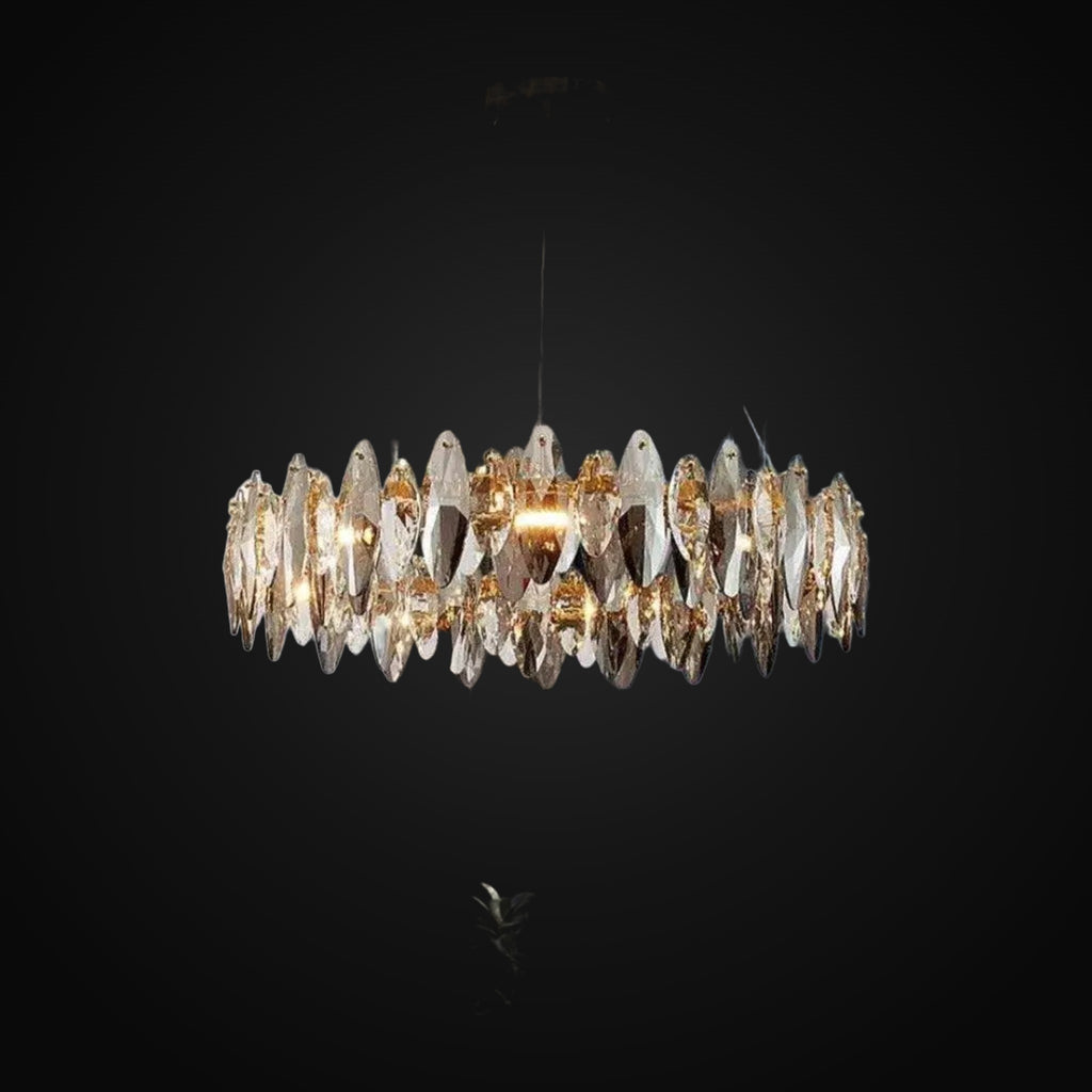 Lustre moderne Lazzo en cristal