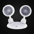 Tête d'urgence DEL à distance, ABS, 2 têtes, 3,6-24 V c.c., 2 x 2 W, 2 x 130 lm