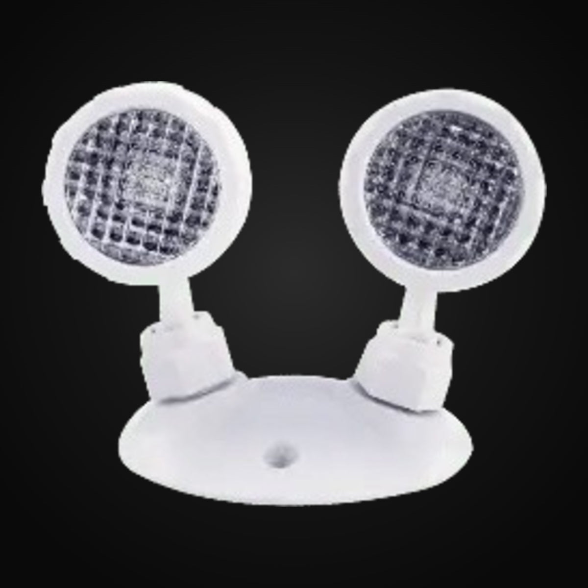 Tête d'urgence DEL à distance, ABS, 2 têtes, 3,6-24 V c.c., 2 x 2 W, 2 x 130 lm