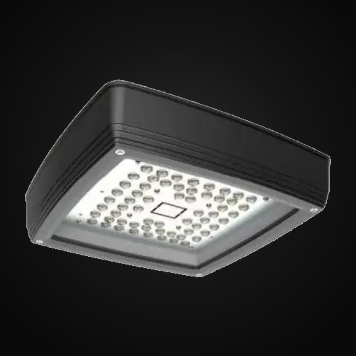 Luminaire de marquise DEL polyvalent à profil bas, 40 W, 5000K, 5202 lm, gradation 0-10 V, 120 V multi
