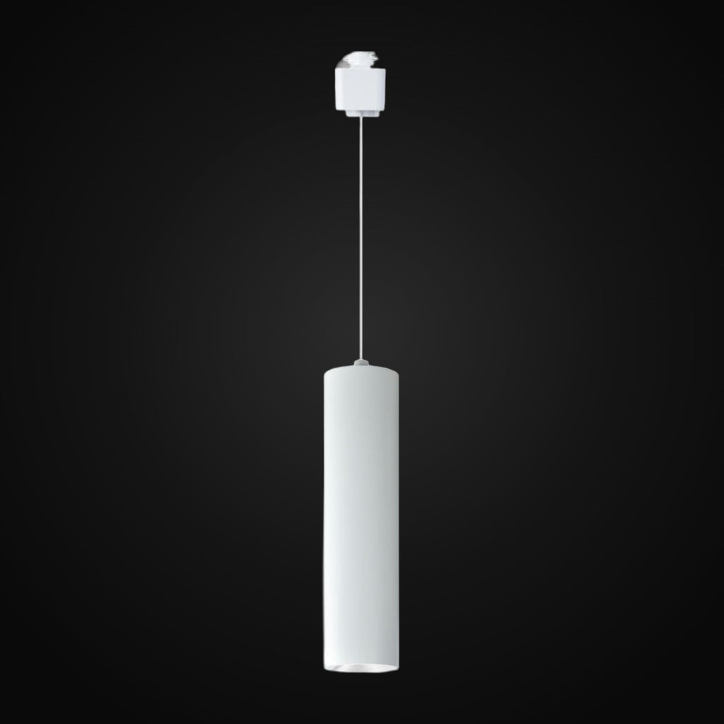 Suspension sur rail DEL Halo 32°, L 300 mm, COB, IRC>90, 3CCT, 800 lm, gradable triac, cETL, blanc