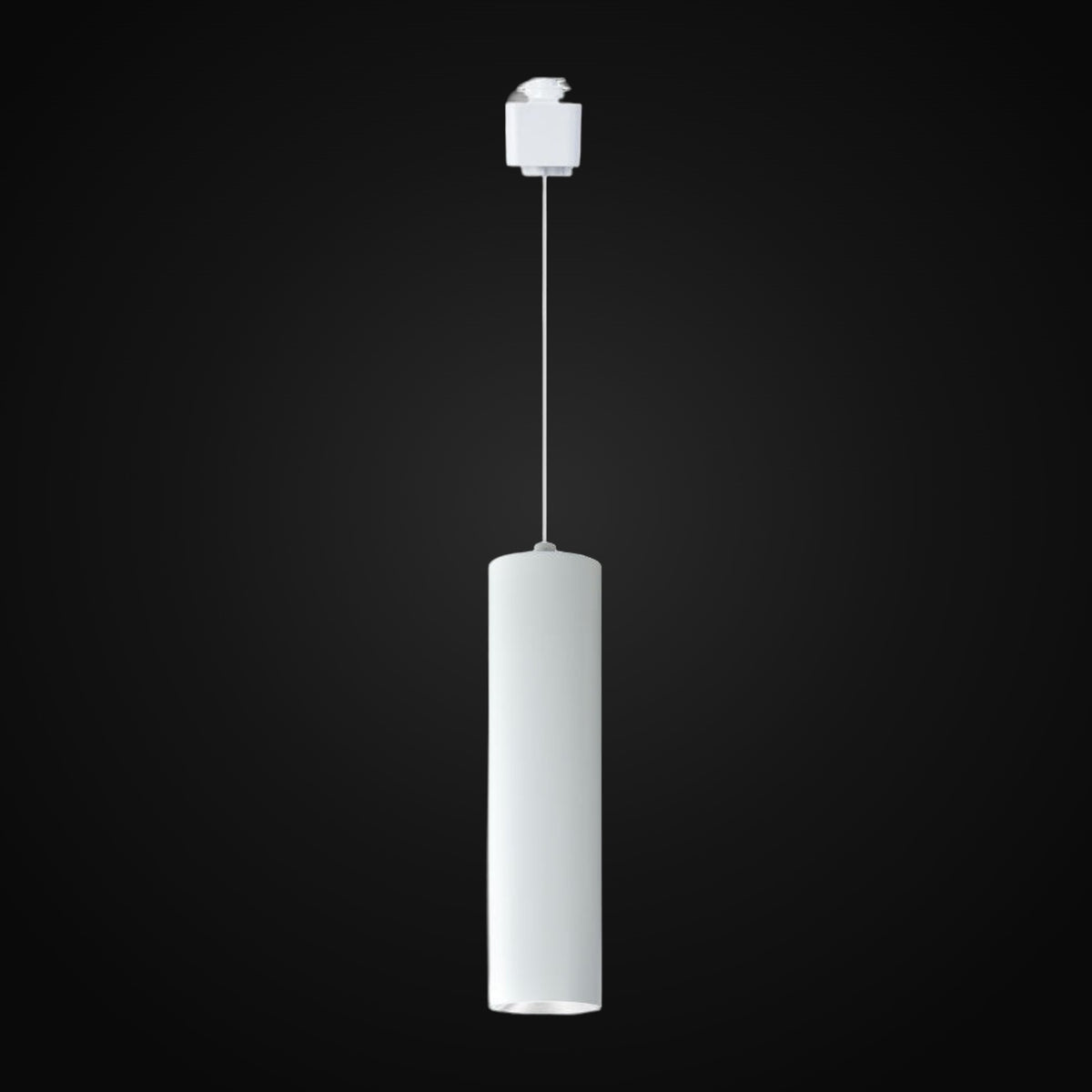 Suspension sur rail DEL Halo 32°, L 300 mm, COB, IRC>90, 3CCT, 800 lm, gradable triac, cETL, blanc