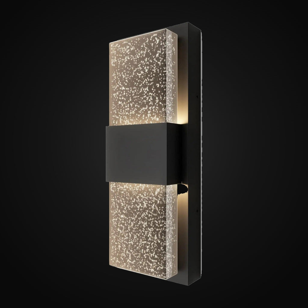 Luminaire extérieur DEL intégré Mazza Bubble noir