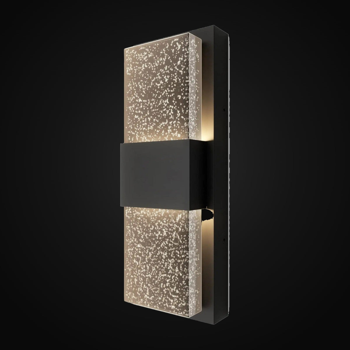 Luminaire extérieur DEL intégré Mazza Bubble noir