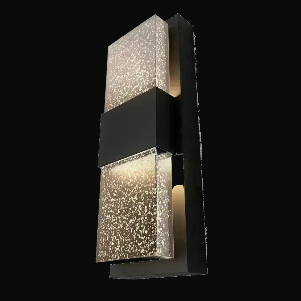 Luminaire extérieur DEL intégré Mazza Bubble noir – vue 2