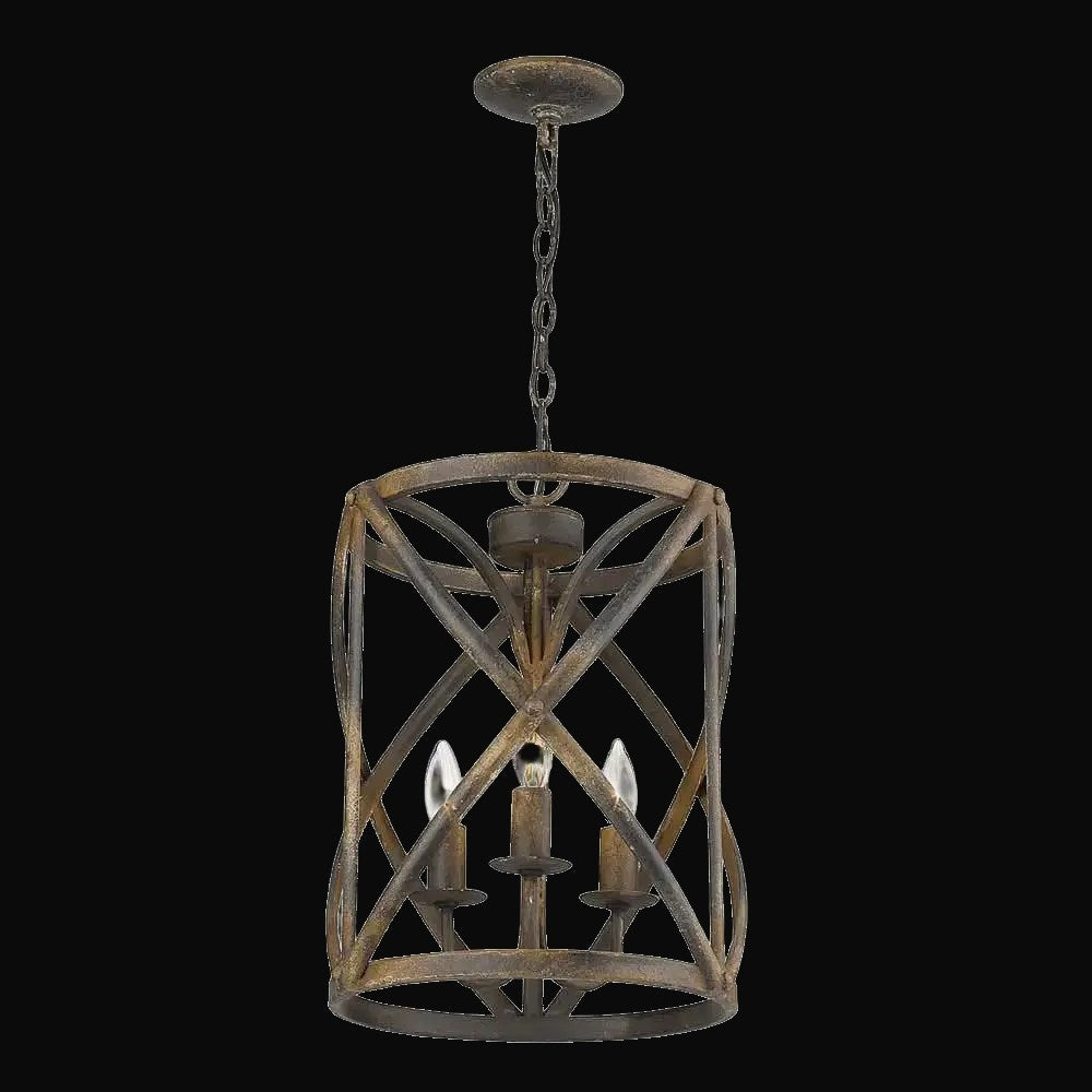 Suspension Alcott 3 lumières, fer noir antique – vue 2