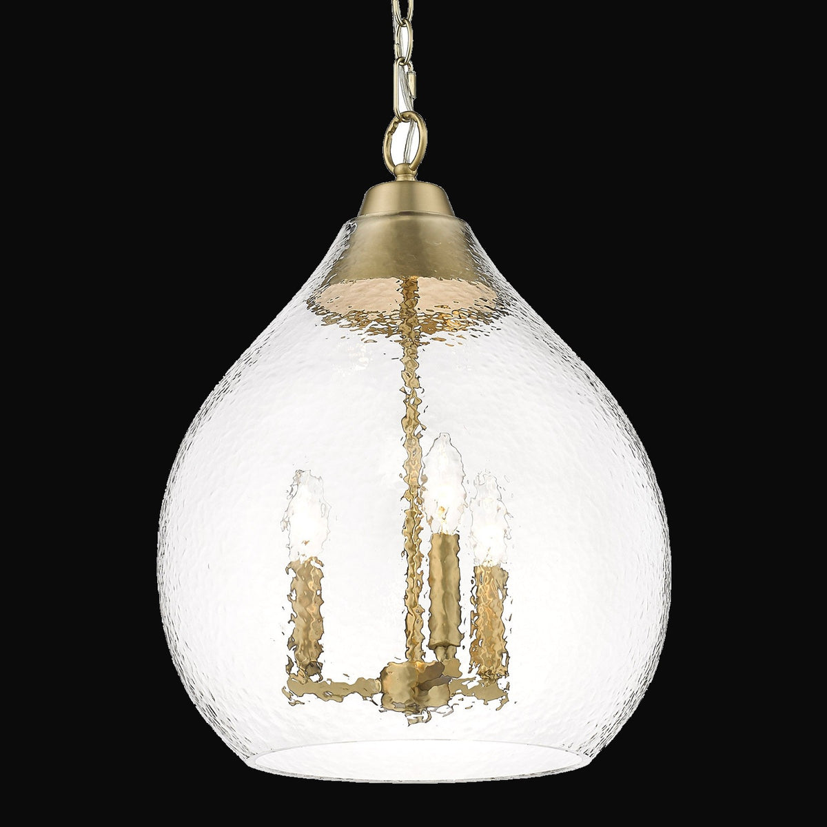 Suspension Ariella 3 lumières, bronze champagne brossé