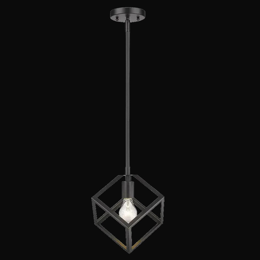 Mini-suspension Cassio, noir mat – vue 2