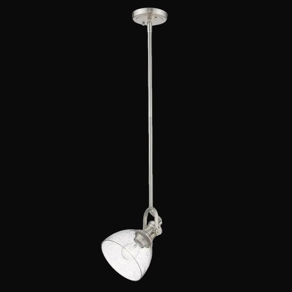 Mini-suspension Hines, étain, verre bullé – vue 3