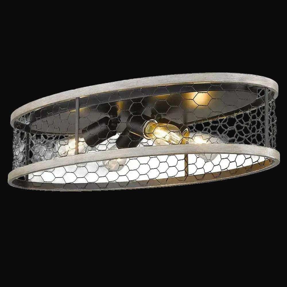 Plafonnier Bailey 24 po, noir mat