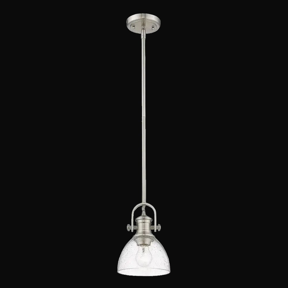 Mini-suspension Hines, étain, verre bullé – vue 2