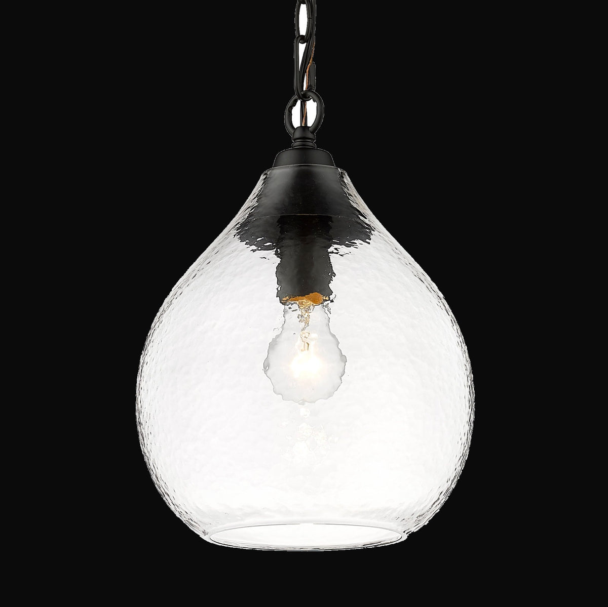 Petite suspension Ariella, noir mat