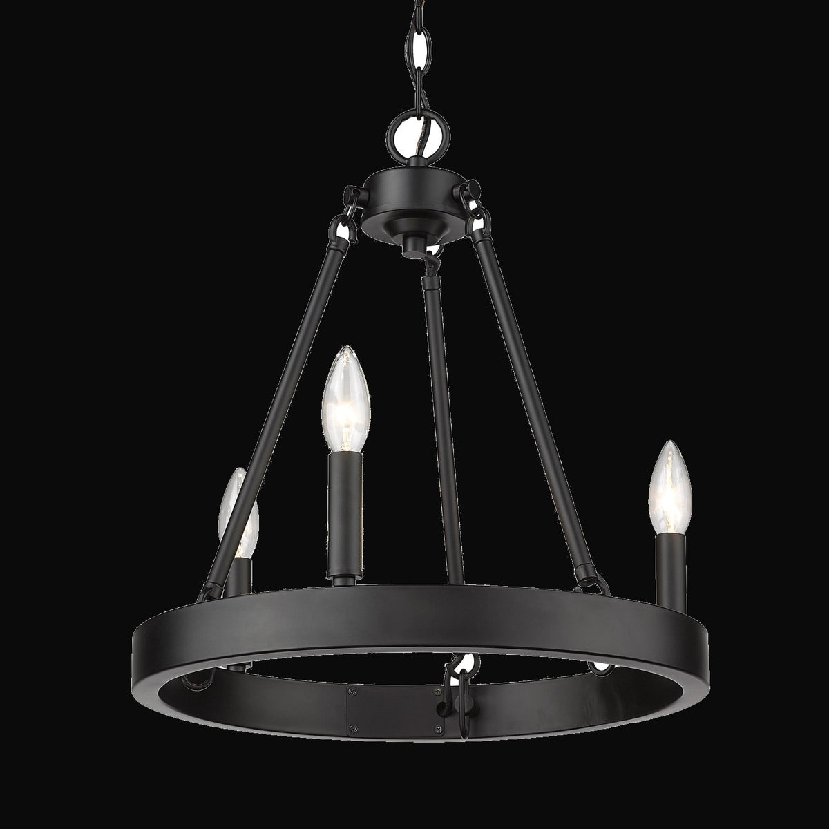 Lustre Alastair 3 lumières, noir mat