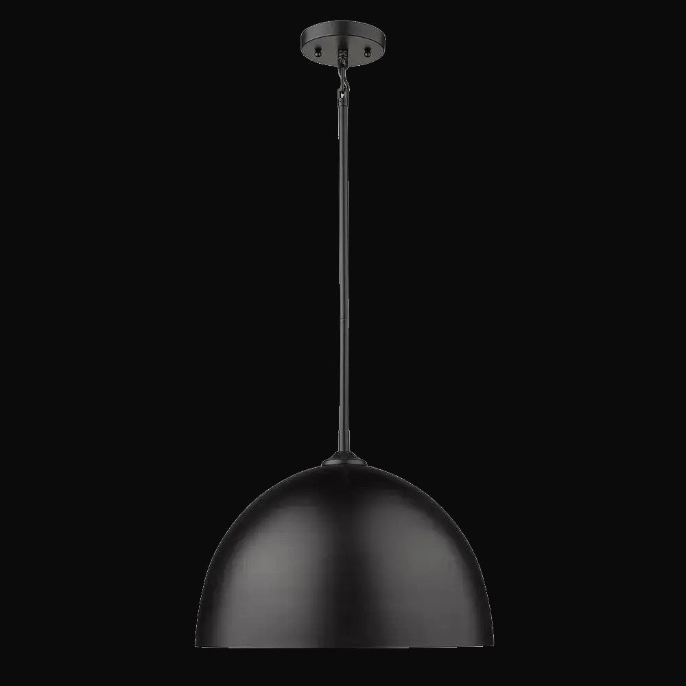 Grande suspension Zoey, noir mat, abat-jour noir mat – vue 2