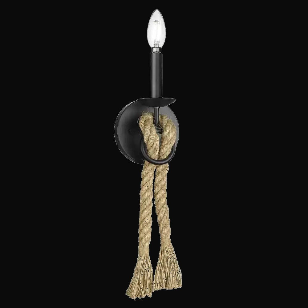Applique Marissa 1 lumière, noir mat