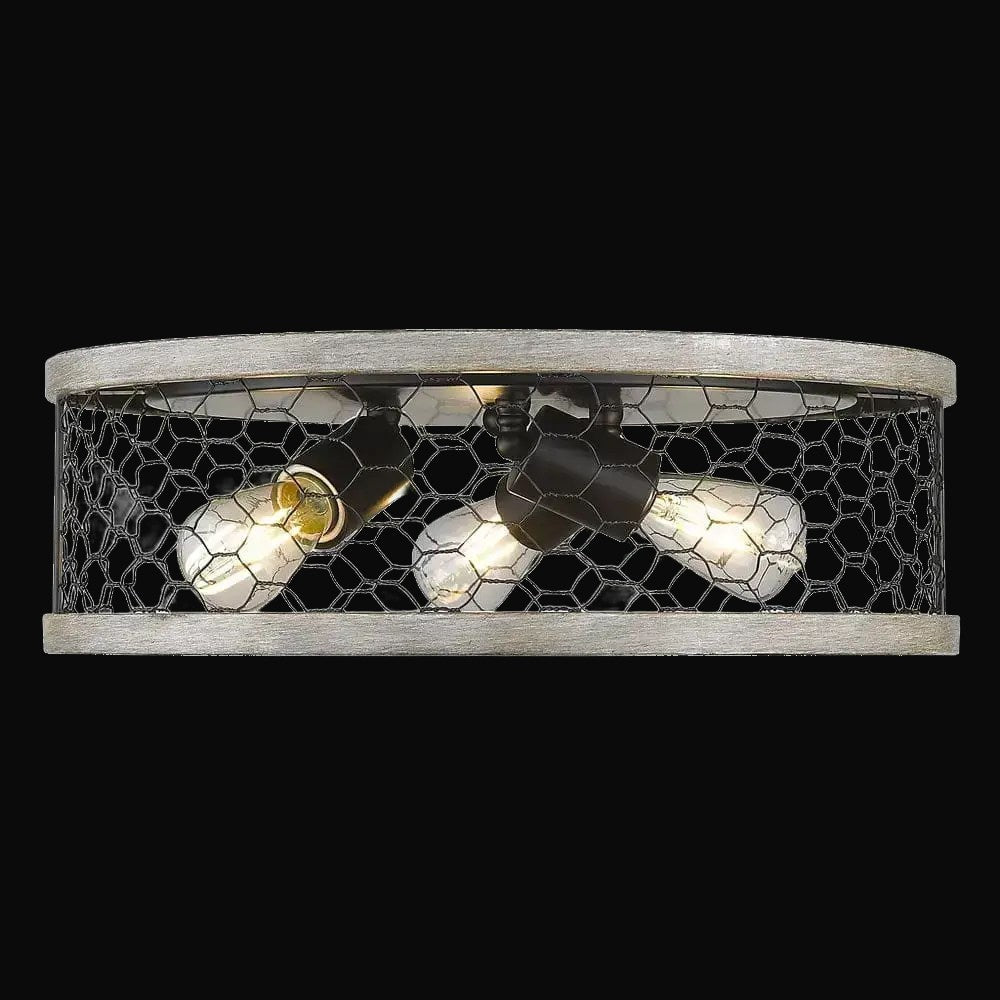 Plafonnier Bailey 15 po, noir mat – vue 2