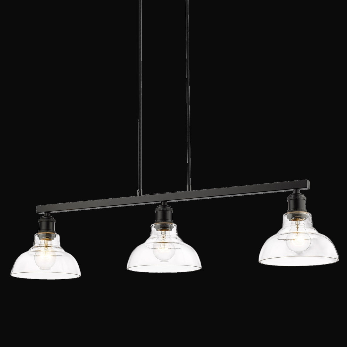 Suspension linéaire Carver, noir mat