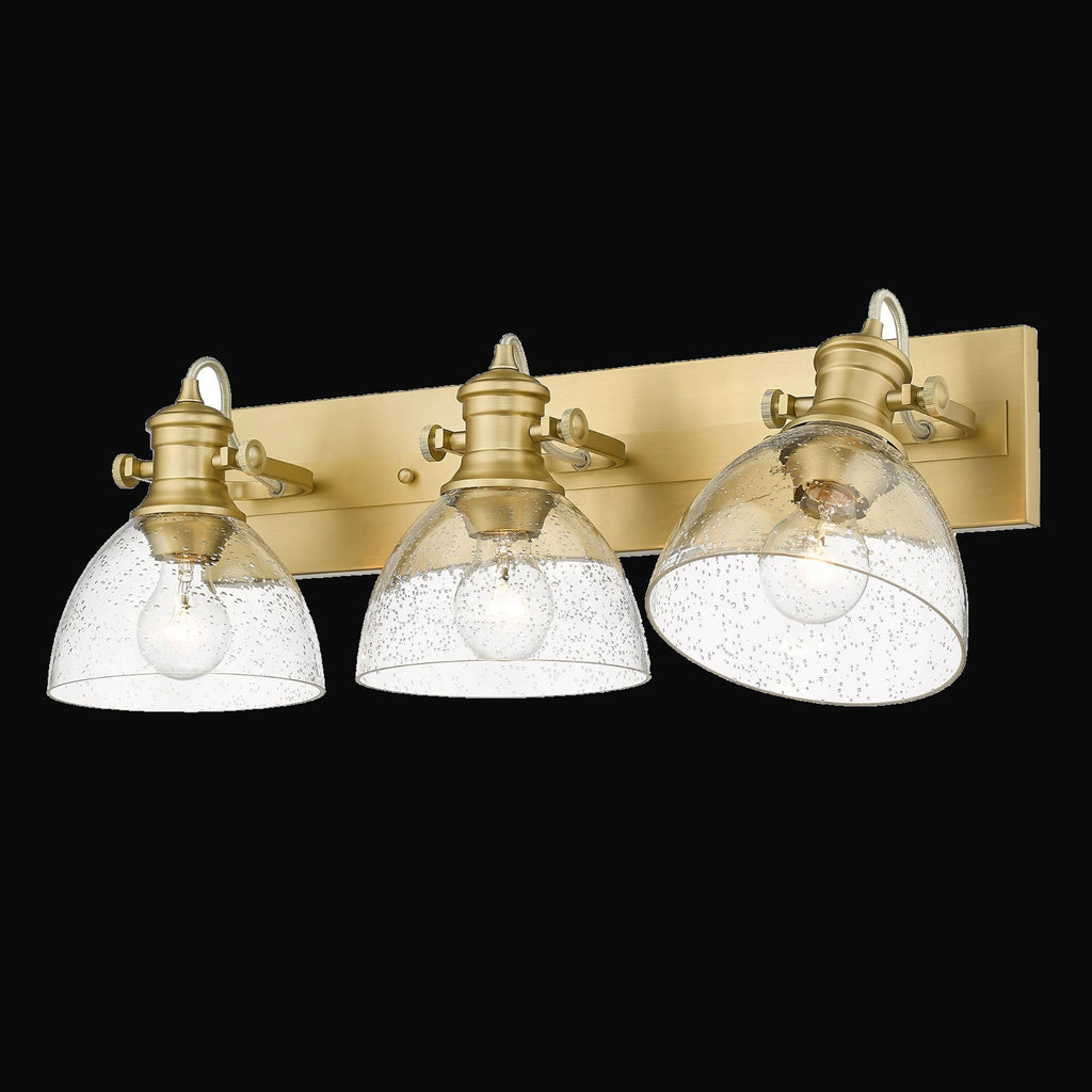 Applique de salle de bain Hines 3 lumières, bronze champagne brossé