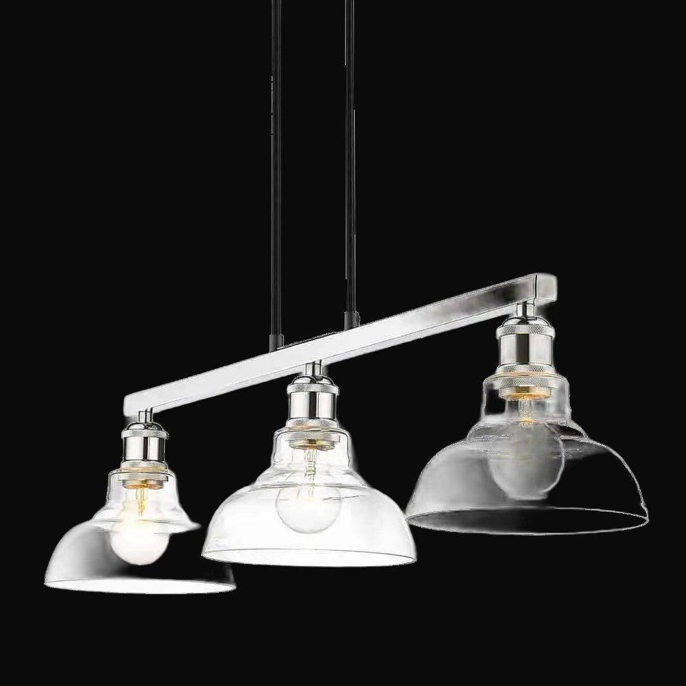 Suspension linéaire Carver, chrome – vue 3