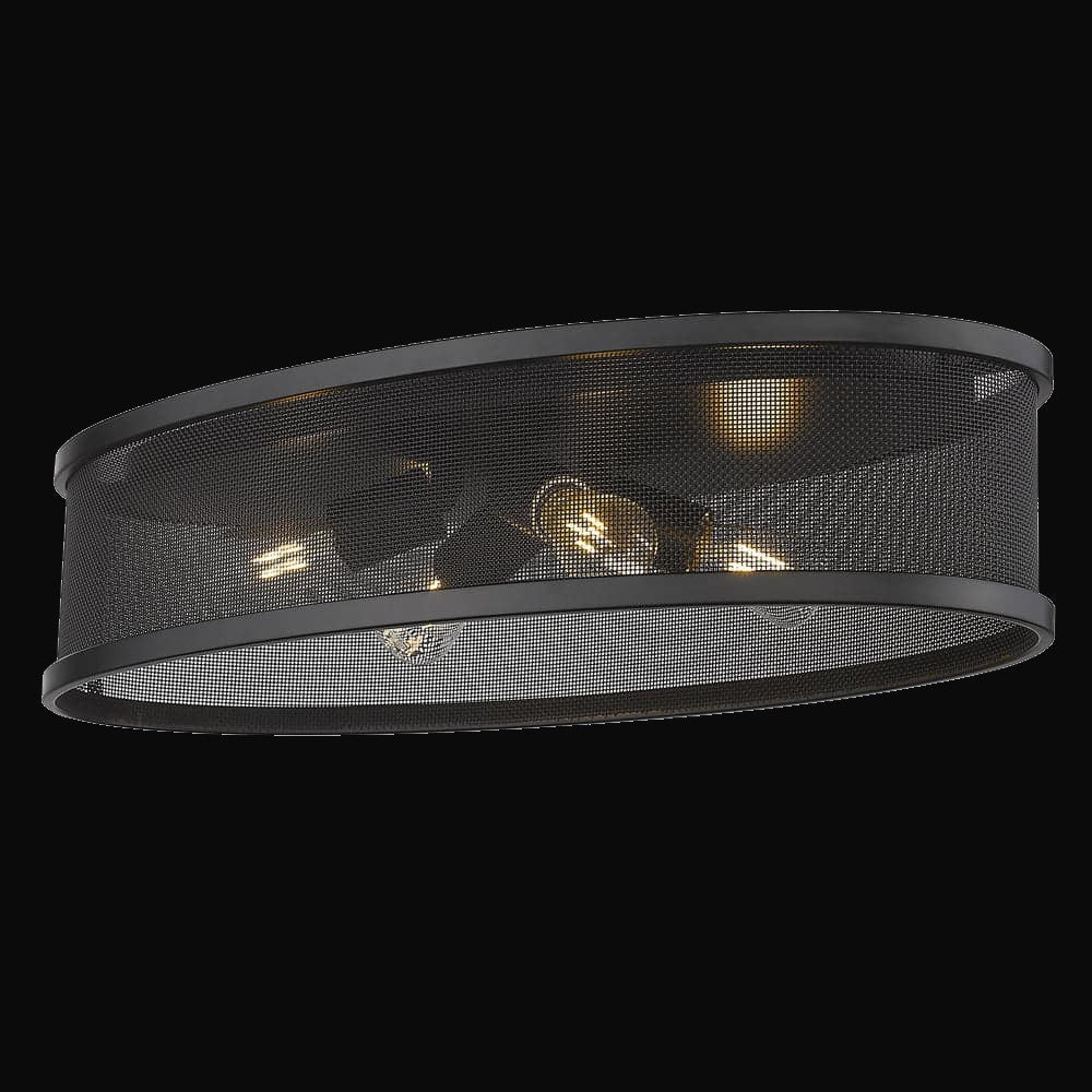 Plafonnier Channing 24 po, noir mat – vue 2