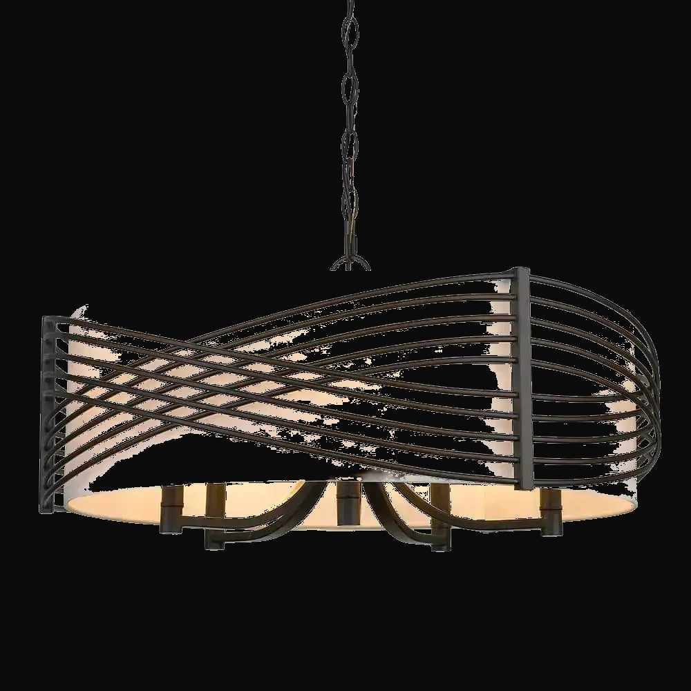 Lustre Zara 5 lumières, noir mat