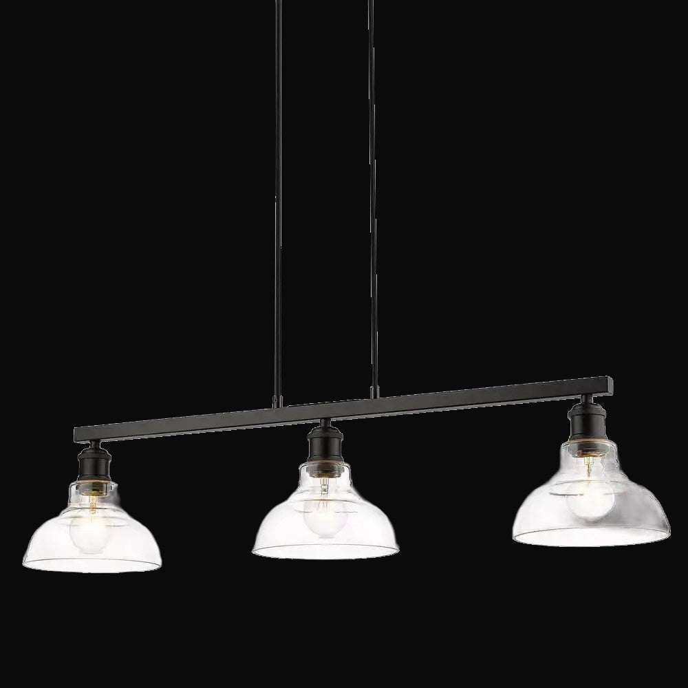 Semi-plafonnier Carver 3 lumières, noir mat – vue 2