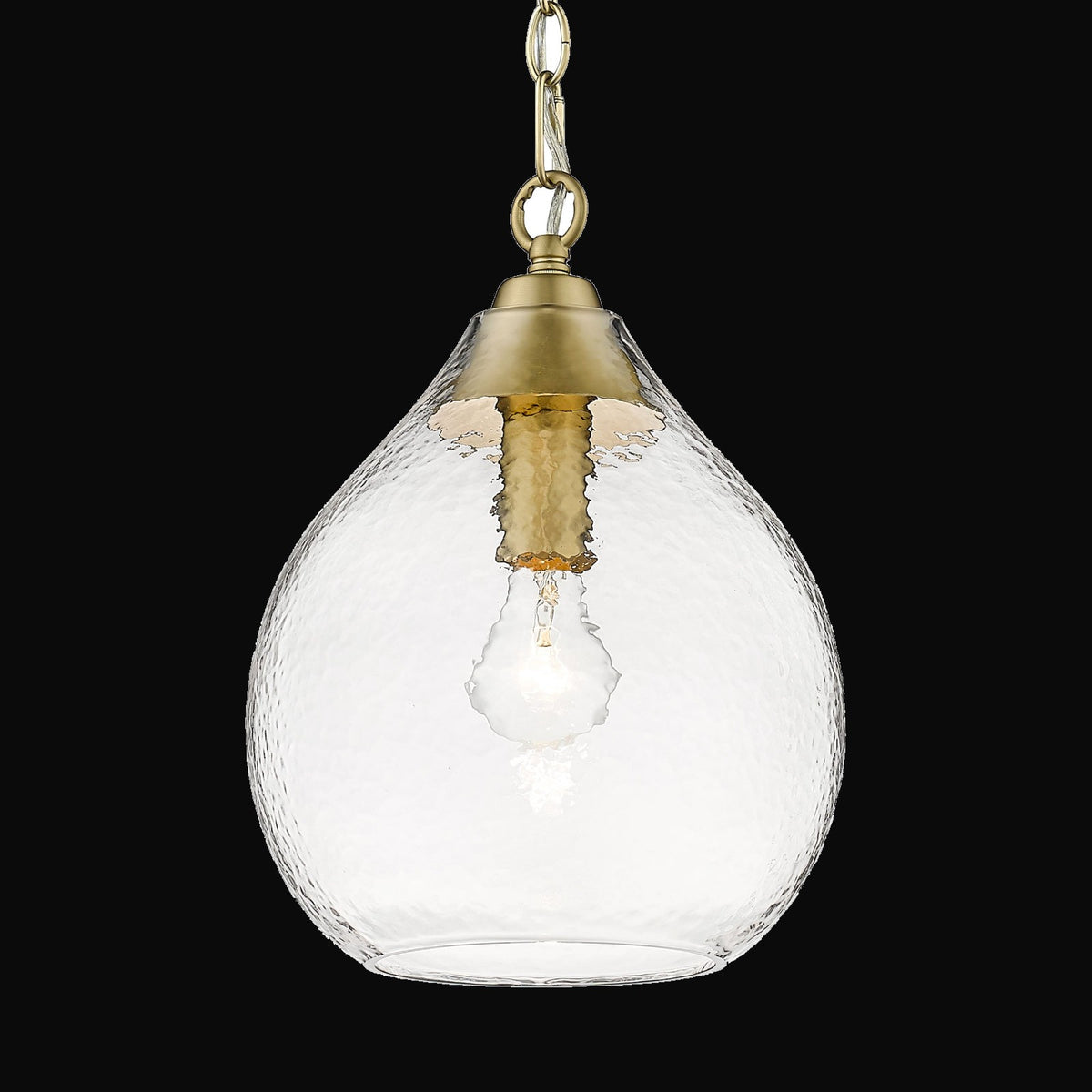 Petite suspension Ariella, bronze champagne brossé