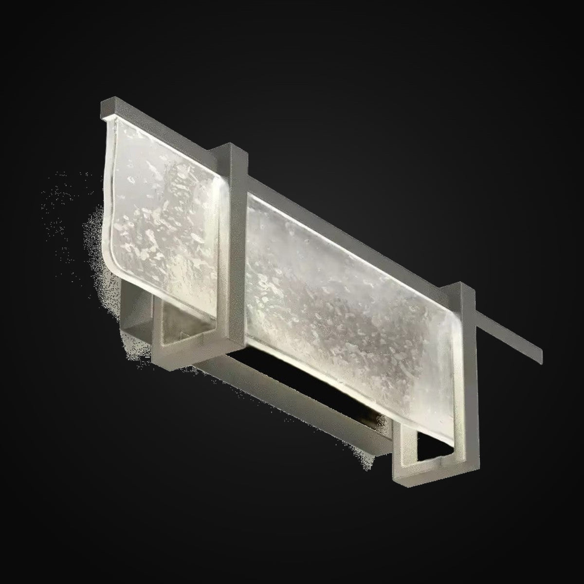 Applique de salle de bain Melted Ice grise